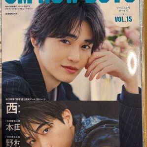 CM NOW BOYS VOL.15【表紙:西垣匠/裏表紙:本田響矢】特典 フォトカード 野村康太 雑誌