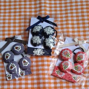 半額以下 新品 ヘアゴム ソレイアード 3セット ハンドメイド