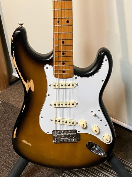 ジャパンビンテージ Aria Pro Ⅱ STAGECASTER 1977年製 MOD マツモク製 ケース付き ラッカー
