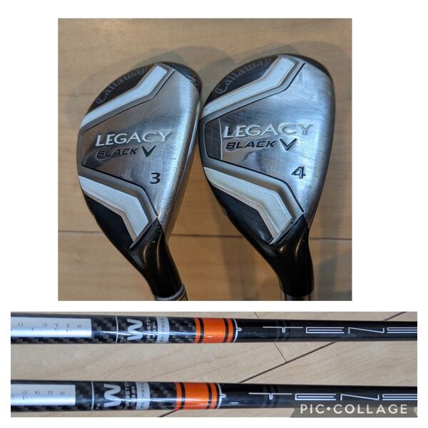 キャロウェイ ユーティリティレガシープラック 3,4UT TENSEI CK Pro Orange Hybridリ 2本セット