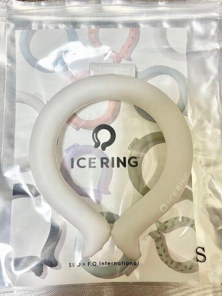 アイスリングSUO キッズ F.O.インターナショナル S ライトグレー 熱中症対策 冷却 首 暑さ対策 ネッククーラー クール