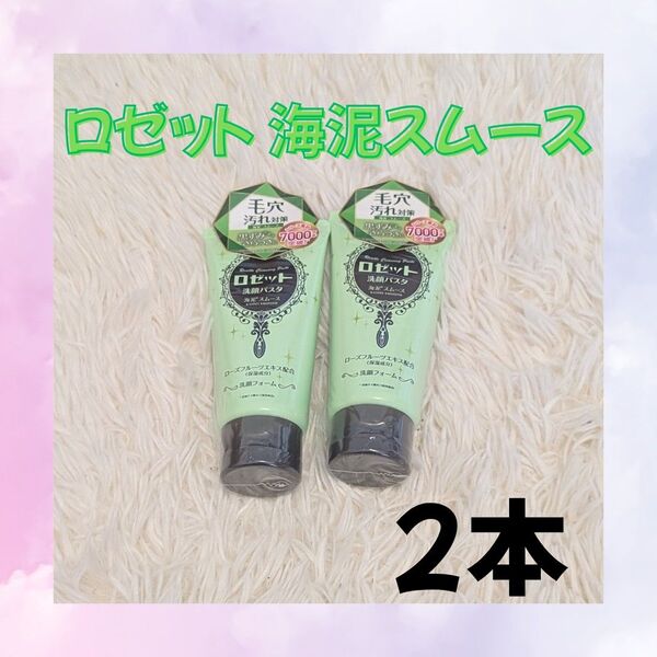 ロゼット 洗顔パスタ 海泥スムース 120g 2本 毛穴 黒ずみ 無香料 クレイ洗顔 無着色 無鉱物油