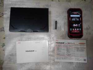 !SIM разблокирован Kyocera KYOCERA крутящий момент TORQUE G03 красный KYV41 уличный!