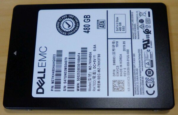 Samsung SSD SM883 480GB MZ7KH480HAHQ