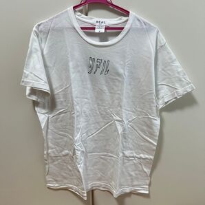 REAL リアル ロゴTシャツ ホワイト Lサイズ