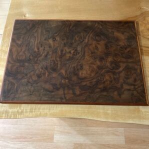 2枚セット 高級 木製 ランチョンマット オールナットバール