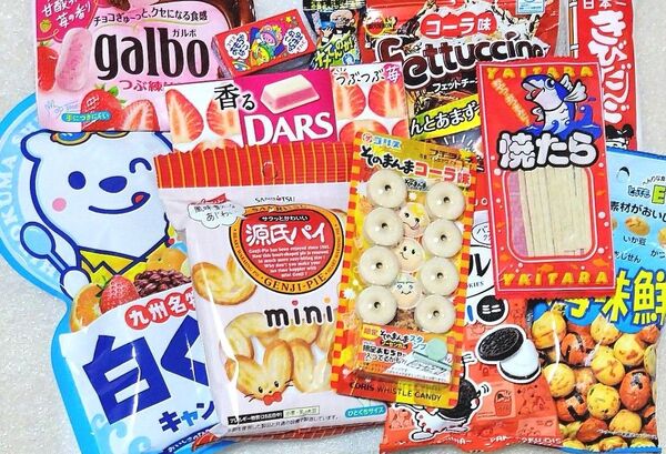 お菓子詰め合わせ11点とオマケのおもちゃ