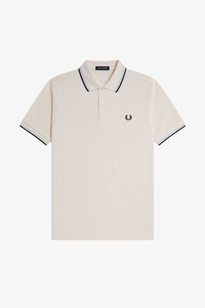 FRED PERRYフレッドペリー ポロシャツ 半袖 ホワイト 刺繍 The Fred Perry Shirt - M3600