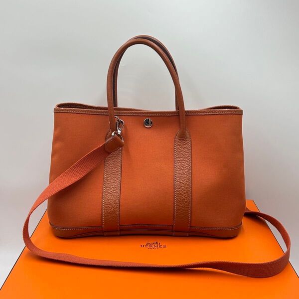 □エルメス□HERMESガーデンパーティーTPMハンドバッグ【極美品】ショルスト 2way ショルダーバッグ