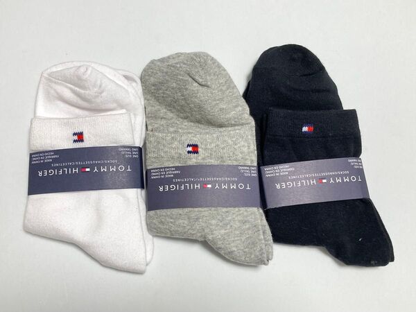 TOMMY HILFIGER 靴下 ソックス 3足セット サイズ 23~25cm 新品未使用
