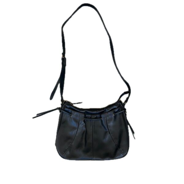untitled real leather shoulder bag y2k レザー ショルダーバッグ ブラック