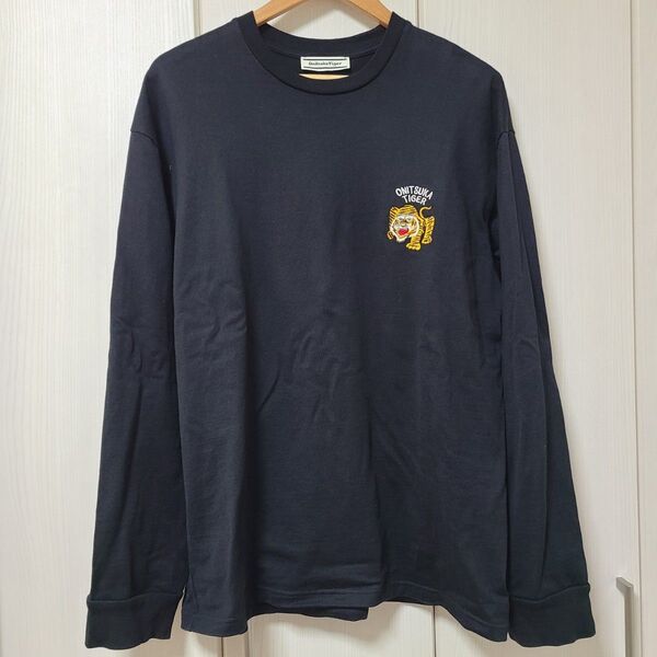 Onitsuka Tiger L ロンティー ブラック オニツカタイガー Tシャツ トップス ロンT カットソー 長袖