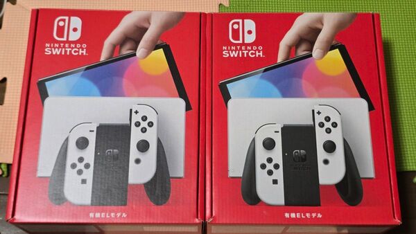 Nintendo Switch 有機ELモデル ホワイト 新品未開封 店舗印無し 2個セット