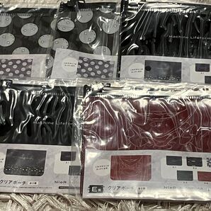 NieR:Automata Ver1.1a放送記念くじ2 第2弾 一番くじニーアオートマタ クリアポーチ 5点まとめ