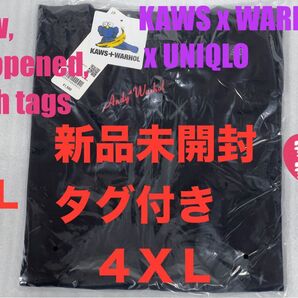 4XL☆新品☆UNIQLO×KAWS+WARHOL カウズ+ウォーホル UT