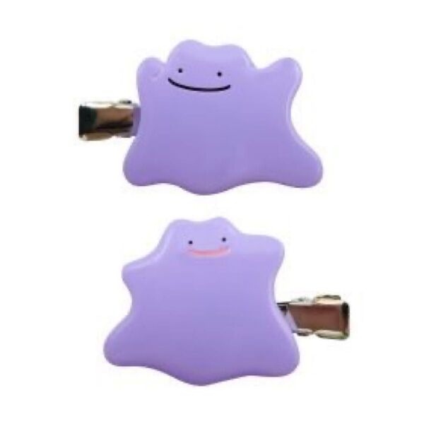 【新品未開封】ポケモン メタモン 前髪クリップ 髪に跡がつかないヘアクリップ