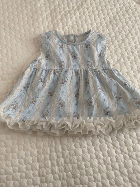 aiai my daughter 韓国子供服 チュニック トップス 子供服 ベビー服 mサイズ 80〜90サイズ