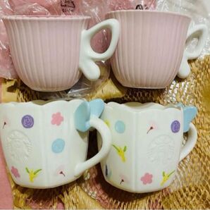 スターバックス さくら 2021バタフライ マグカップ 4点