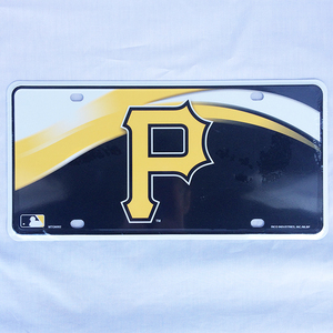 ピッツバーグ パイレーツ Pittsburgh Pirates メタル ライセンスプレート MLB メジャーリーグ RICO 2327