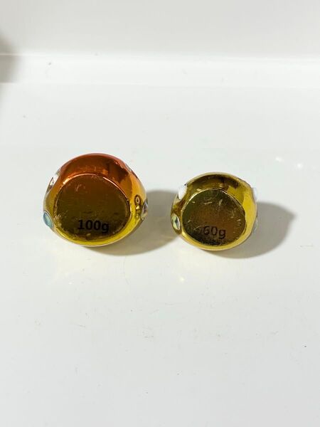 ダイワ 紅牙 ベイラバーフリーαヘッド 60g 錬金ゴールド 100g 錬金ゴールドオレンジ 2個セット