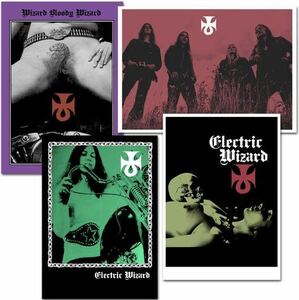 Electric Wizard print set poster Uncle Acid Mephistofeles Rise Above LP CD T-shirt silk screen Church of misery elder