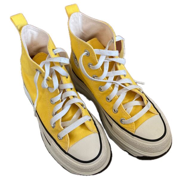 コンバース トレックウェーブ 23 イエロー 厚底スニーカー CONVERSE