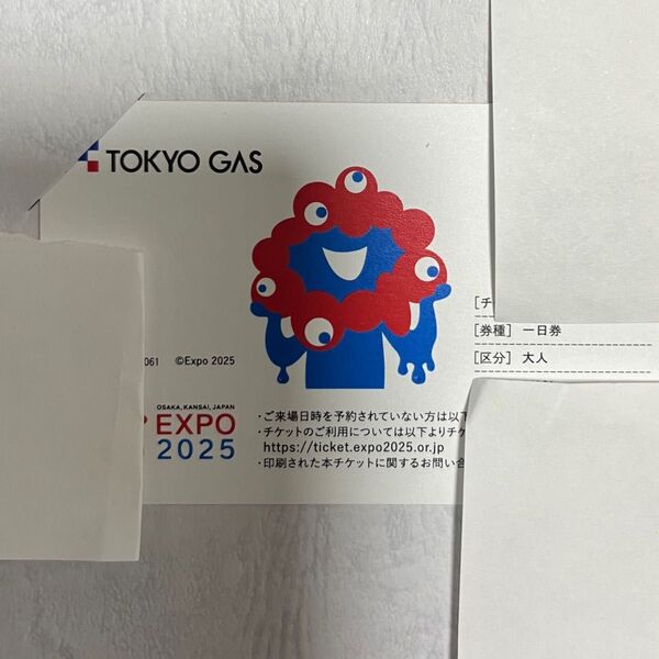 未使用 EXPO2025 入場チケット 大人一日券