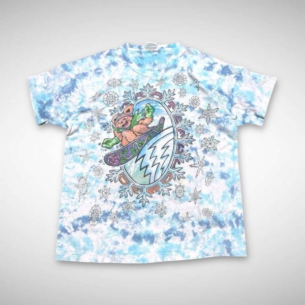90s アメリカ製 ビンテージTシャツ グレイトフルデッド バンT シングルステッチ XL USA製 半袖Tシャツ タイダイ柄