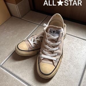ALL STAR ベージュ ローカット スニーカー23センチ