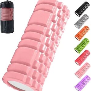 フォームローラー 筋膜リリースグリッドフォームローラー ヨガポール トレーニング スポーツ フィットネス ストレッチ器具収納バッグ