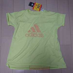  tag equipped adidas Adidas short sleeves p Ractis shirt 130 size yellow 