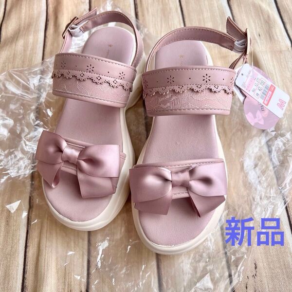 【新品】mpetit*しまむら×青木美沙子コラボ*スポーツサンダル