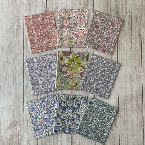 【夏SALE!】リバティ タナローン 生地 カットクロス9枚セット