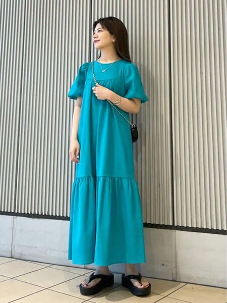 B:MING by BEAMS シアサッカー ワンピース beams 半袖ワンピース