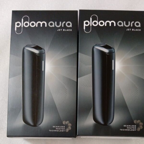 【2台セット】【新品、未使用品】【未登録品】プルーム オーラ Ploom AURA ジェットブラック