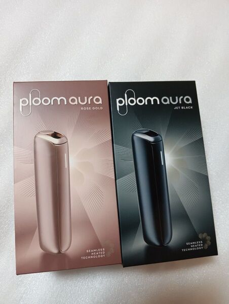 【新品、未使用品】【未登録品】【2セット】プルーム オーラ Ploom AURA ローズゴールド&ジェットブラック