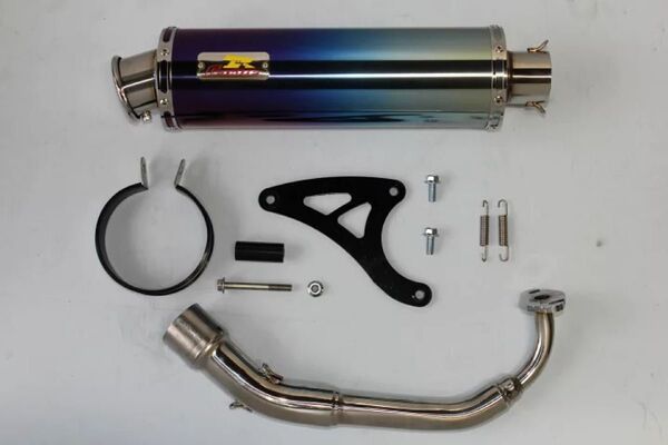 新品 未使用 在庫有平日即日発送Realize JOG ジョグ バイクマフラー 2BH-AY01 22Racing Ti