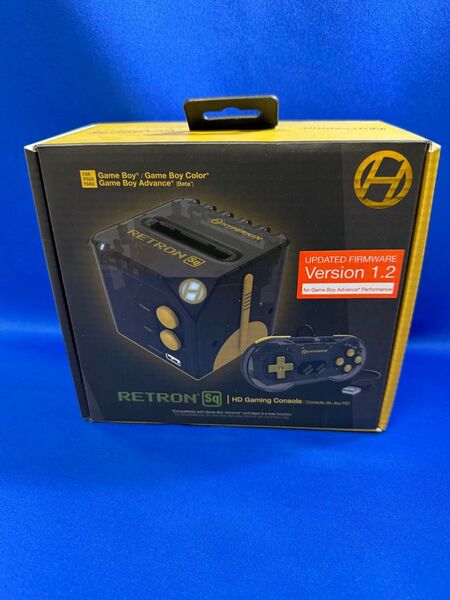 GB互換機 RETRON SQ★RetroN Sq HD Gaming Console ブラック・ゴールド ゲームボーイ