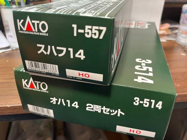 【未使用】 KATO 1-557 スハフ14 3-514 オハ12 3両セット 14系 客車 HO