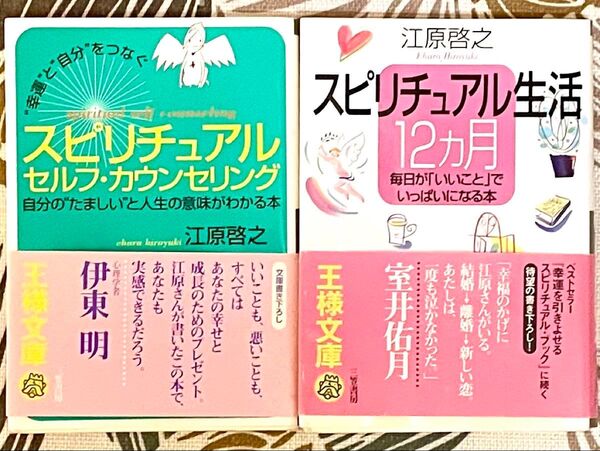 江原啓之本2冊★スピリチュアルセルフカウンセリング/スピリチュアル生活12ヶ月