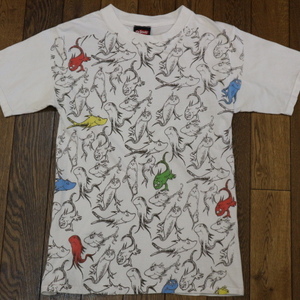 2001 Dr.Seuss Tシャツ S ドクタースース キャラクター 半袖 総柄 グリンチ キャットインザハット イラスト アメコミ ルーニーテューンズ