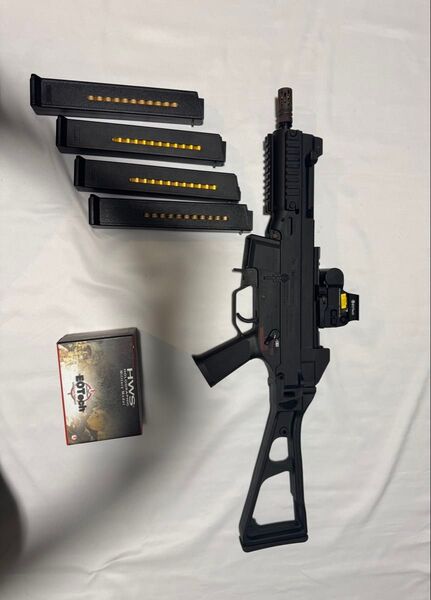 ARES UMP45 電動ガン EFCS搭載 マガジン4本・ホロサイト付セット、イナズマモーター内蔵
