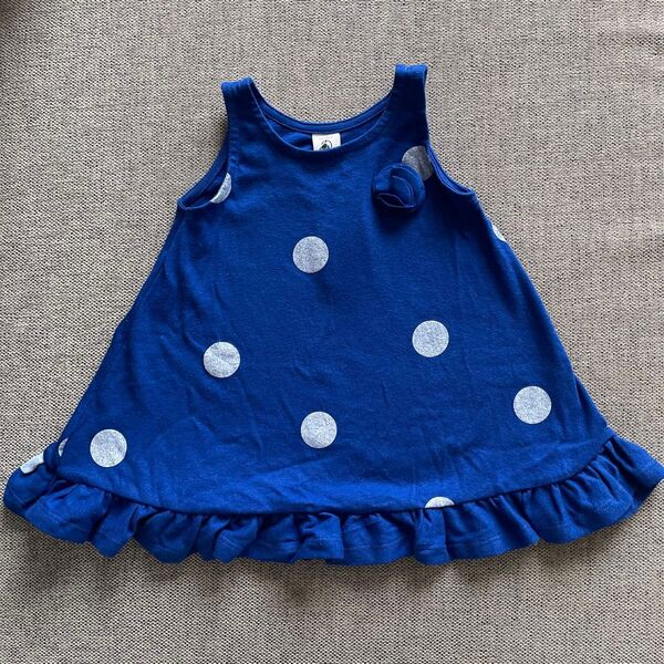 PETIT BATEAU ノースリーブ ワンピース 12M 74cm