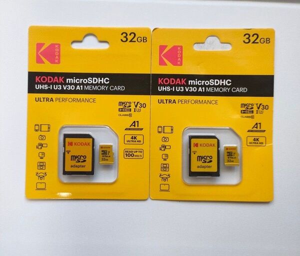 kodak マイクロSDカード32gb 2個【新品未使用】