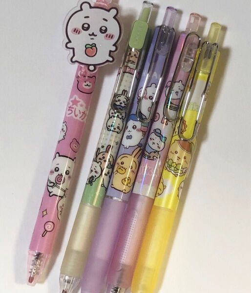 ちいかわ 黒インク ボールペン 0.5mm 5本セット