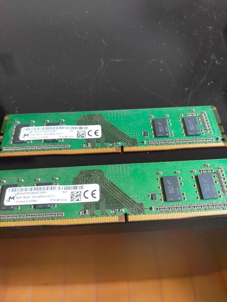 メモリ 4GB2枚セット 8GB Micron 4GB PC4-2666V DDR4-2666