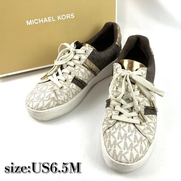 MICHAEL KORS マイケルコース スニーカー ロゴ MKシグネチャー マルチカラー 約23.5cm