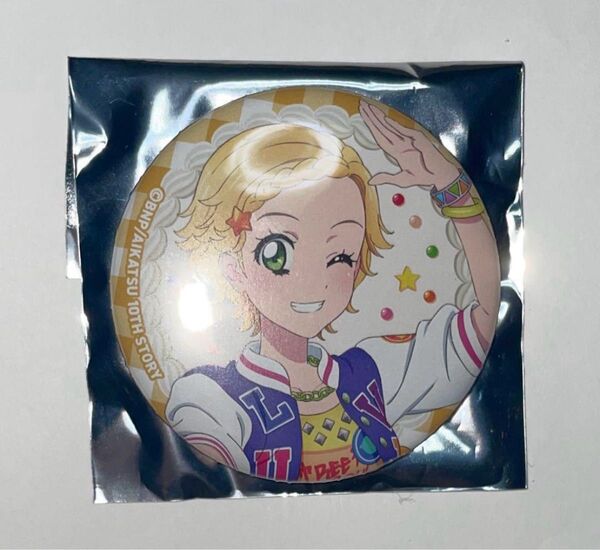 アイカツ ! マリオンクレープ 缶バッジ 新条ひなき マリクレ アニメイト