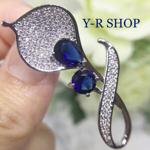  liquidation price * sapphire . Cubic Zirconia. elegant pendant top * lady's necklace silver 925 stamp cz new goods gem present 