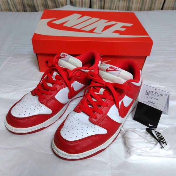 NIKE DUNK LOW SP University Red 28cm 赤 白